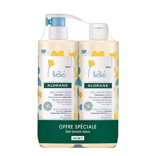 Sữa tắm gội 2 in 1 Klorane bebe Pháp