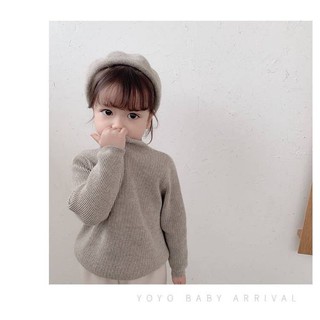 Áo len cổ 3 phân bé gái siêu đẹp NA9