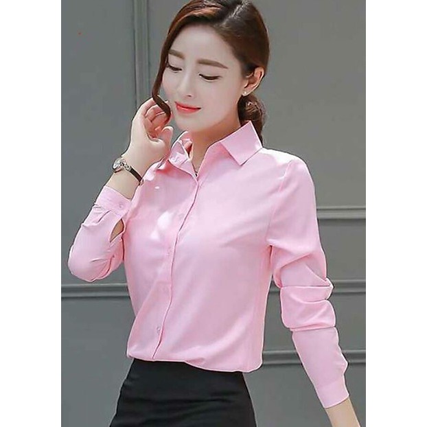 Áo sơ mi Nữ Công Sở cao cấp : Chất liệu lụa mềm mịn, không nhăn, thoáng mát, thấm hút mồ hôi