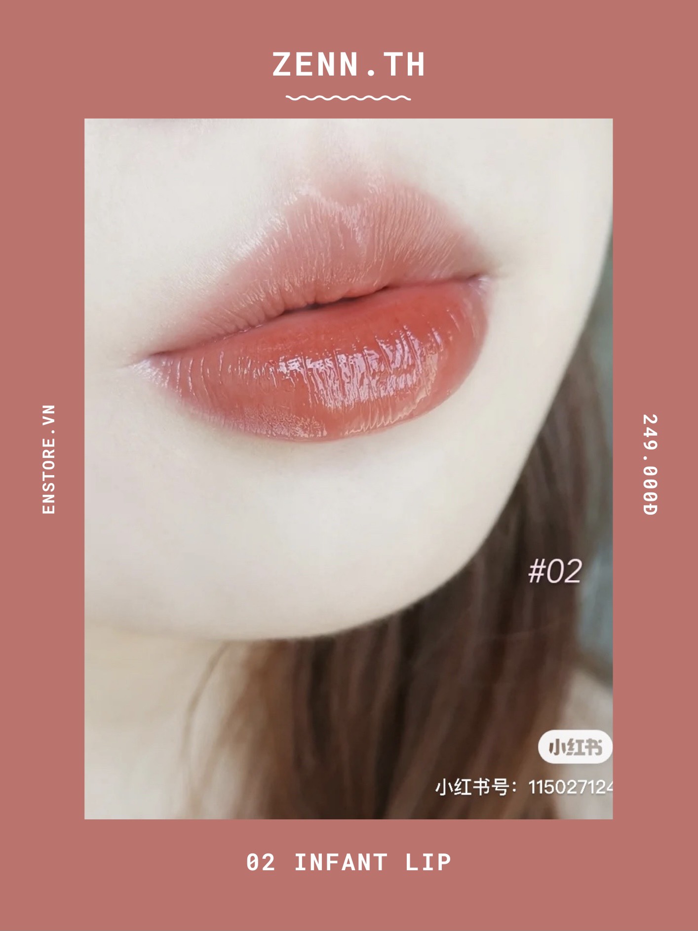 [ZENN.TH] Son kem bóng Zenn.th Flipped Non-Transfer Lip Tint