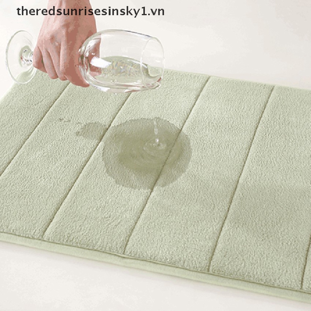 Thảm chùi chân chống trượt bằng lông cừu san hô có thể giặt sạch cho nhà tắm