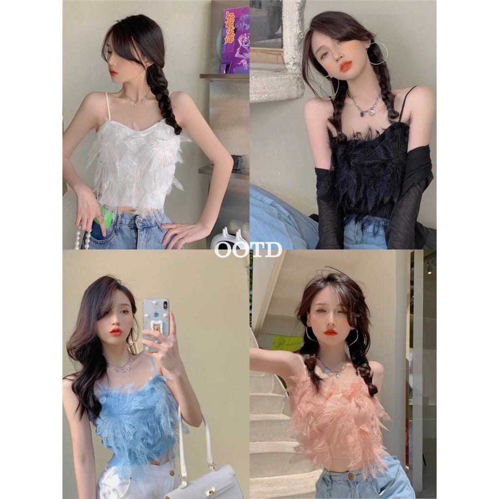 Jiashucheng Áo Hai Dây Dáng Ngắn Ôm Vừa Vặn Với Thiết Kế Lưng Đẹp Thời Trang Mùa Hè Cho Nữ