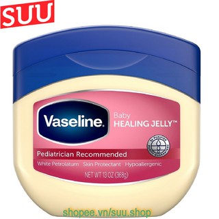 Sáp Dưỡng Da 368g Vaseline 100% Pure Baby Không Màu, suu.shop cam kết 100% chính hãng