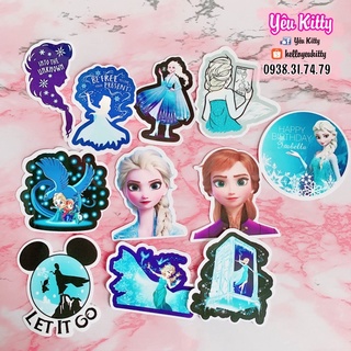 Bộ 40 sticker decal Elsa