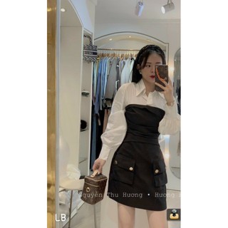 💋💋Váy kaki phối thô hot🔥🔥