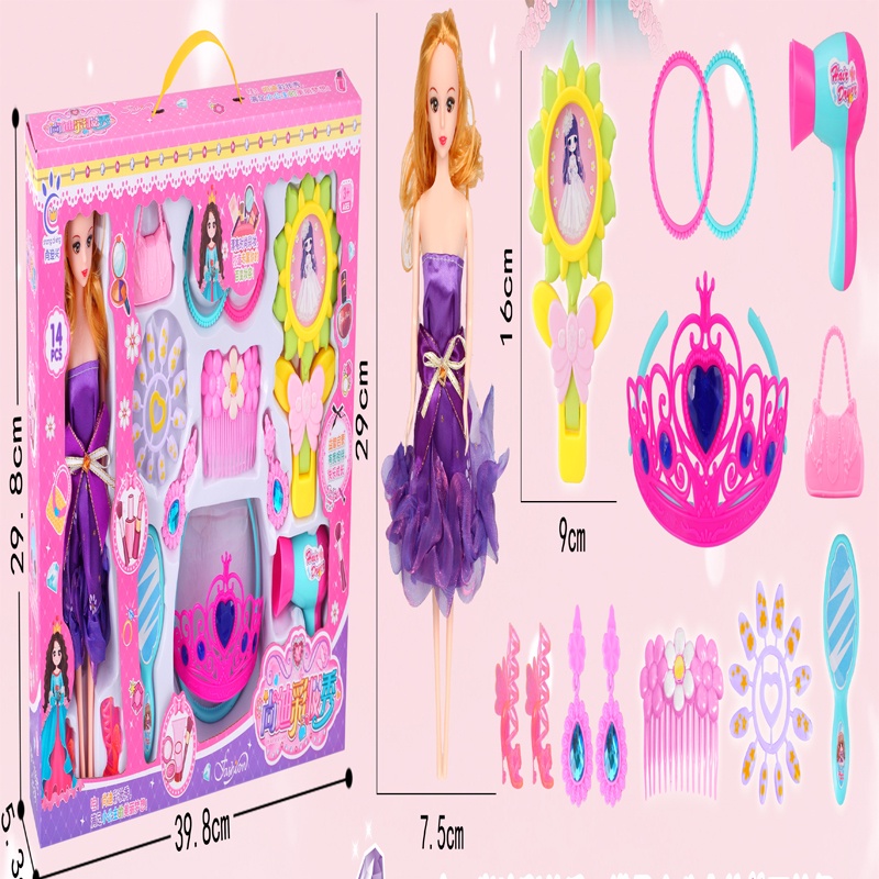 Bộ đồ chơi ngôi nhà búp bê Barbie cho bé gái