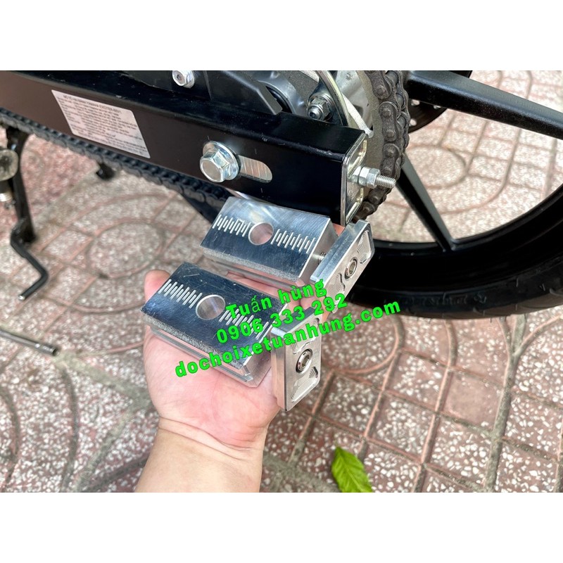 Pat Tăng Sên Âm Exciter 155/ Ex 155  Nhôm CNC Nguyên Khối - đồ chơi xe ex155