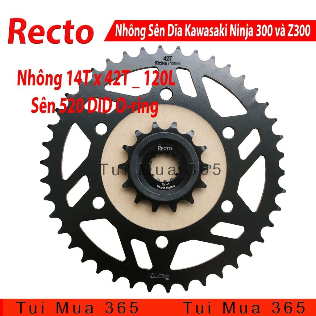 Sên phốt DID Oring 520VR 120ZB Steel xe Kawasaki z300, Ninja 300, MT03, Yamaha R3