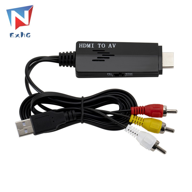 Dây Cáp Chuyển Đổi 1080p Hdmi Sang Av 3rca Cvbs Cho Tv Vcr Dvd @ My