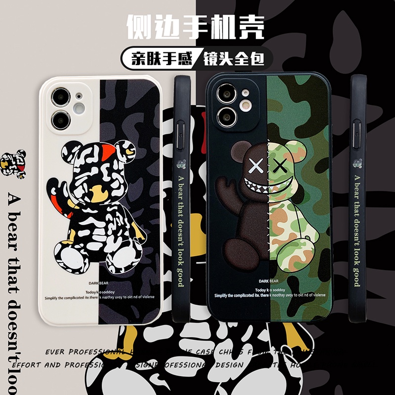 Ốp điện thoại mềm in hình gấu Kaws cho iPhone 12 11 Pro Max 6 6s 7 8 Plus XR X XS MAX SE 2020