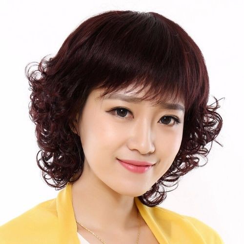 Tóc giả nữ trung niên xoăn ngắn 9209 😍FREESHIP😍 tóc trung niên nữ, tặng lưới chụp