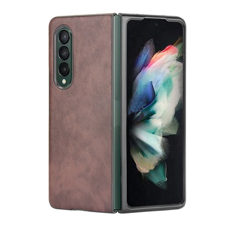 Bao da điện thoại bằng PU họa tiết vẽ quả vải cho Samsung Galaxy Z Fold 3 Z Fold 2