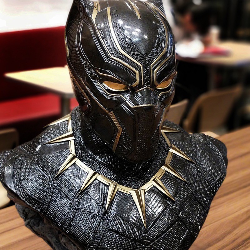 Mô hình tượng bán thân Chiến binh báo đen Black Panther tỷ lệ 1/2