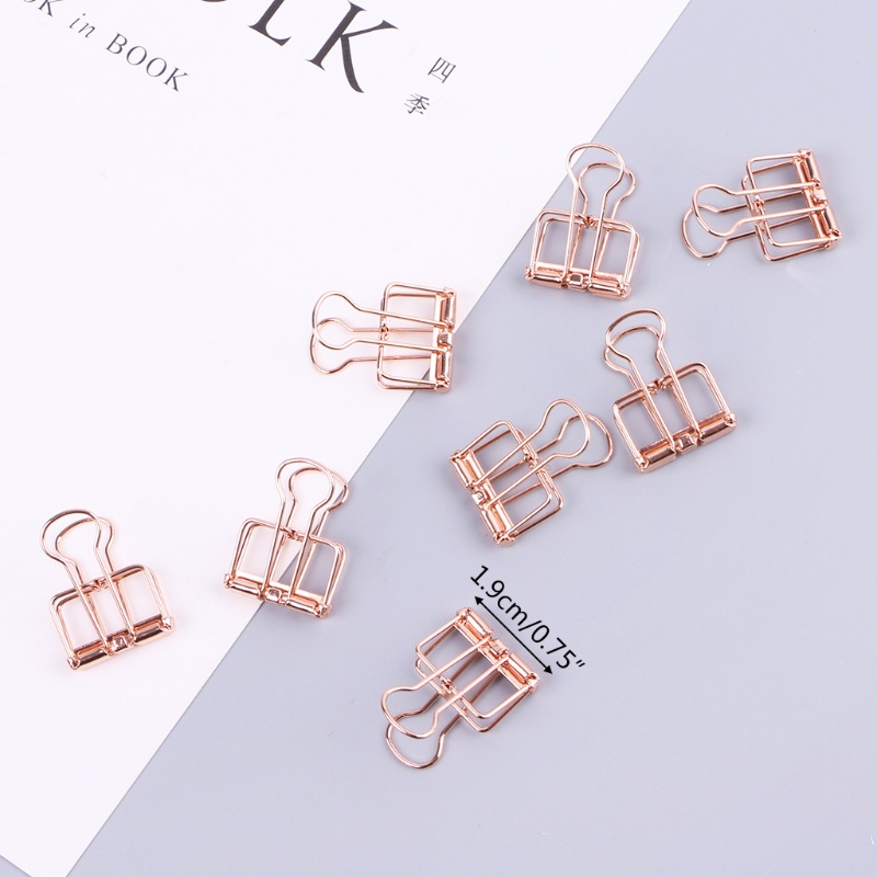 Kẹp Giấy Văn Phòng Thiết Kế Khoét Rỗng Bằng Kim Loại Dễ Thương