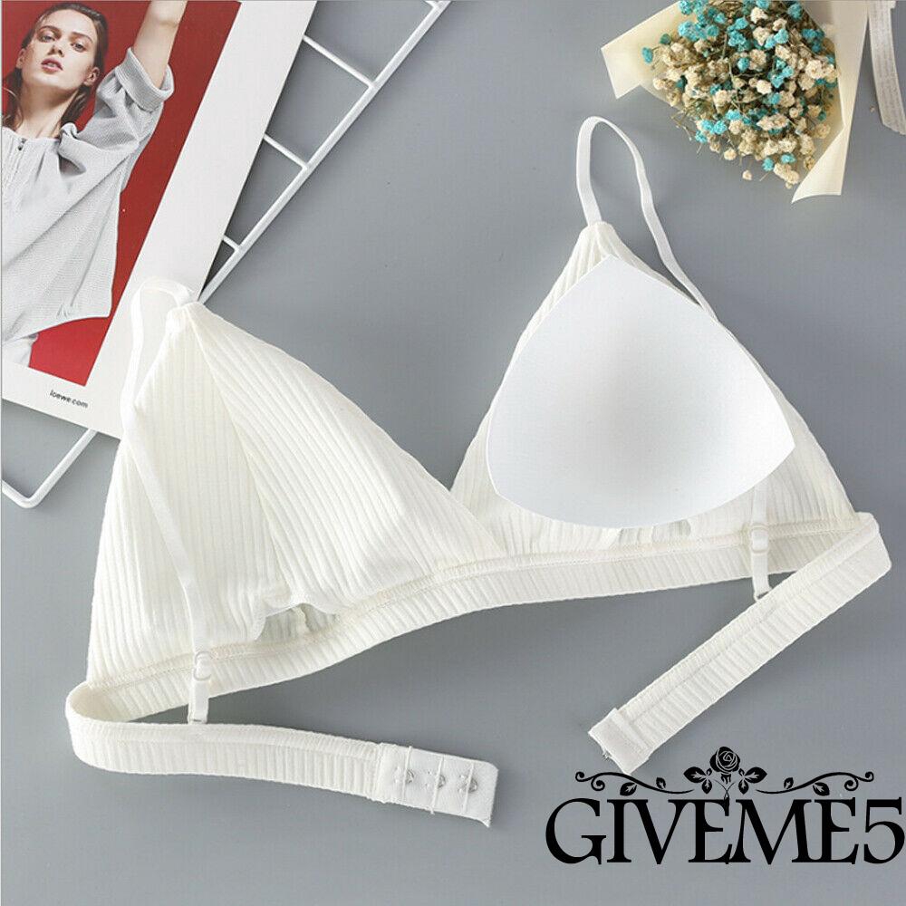 Áo ngực màu trơn hình tam giác có đệm nâng ngực tiện dụng