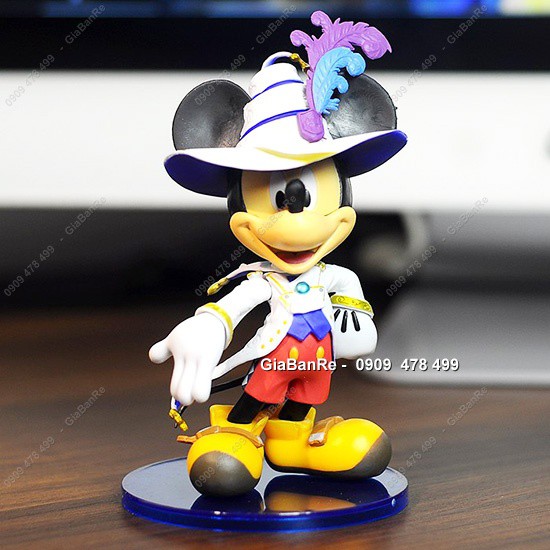 MS: 7929 - MÔ HÌNH NHÂN VẬT -  BỘ 3 NHÂN VẬT MICKEY MINIE DONALD HiỆP SĨ QUÝ TỘC