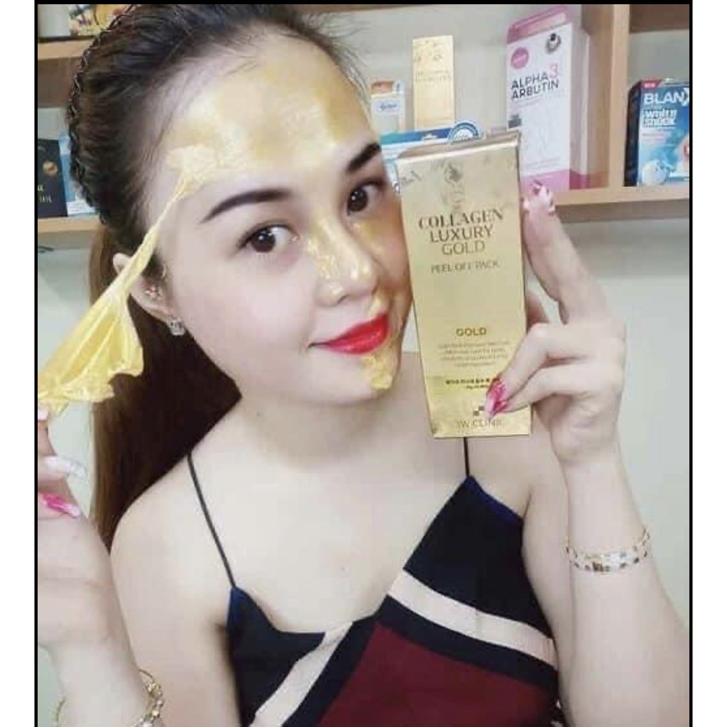 [siêu rẻ] MẶT NẠ LỘT VÀNG 24K COLLAGEN 3W CLINIC