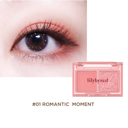 Bảng Phấn Mắt 2 Ô Nhỏ Gọn Tiện Dụng LILYBYRED-D Little Bitty Moment Eye Shadow