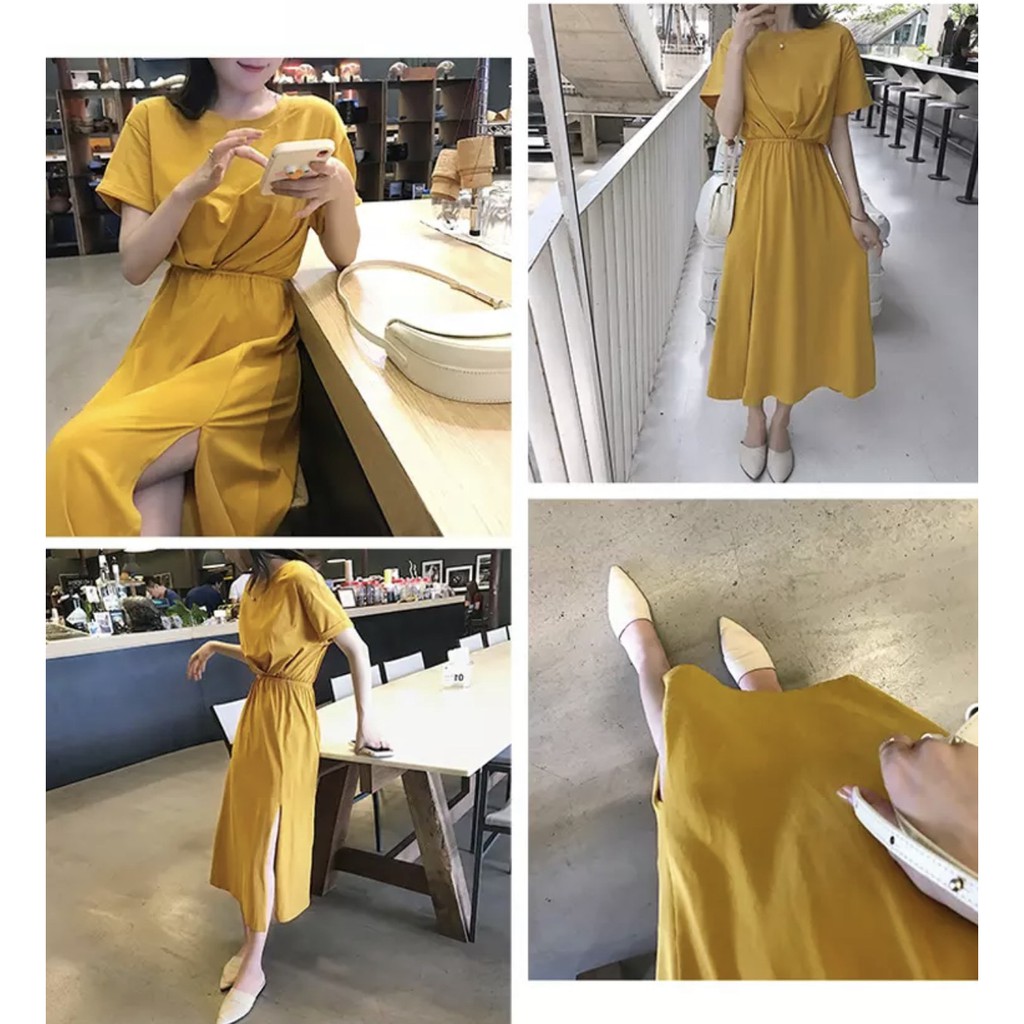 VÁY COTTON DÚM BỤNG 3 MÀU XẺ TÀ | BigBuy360 - bigbuy360.vn
