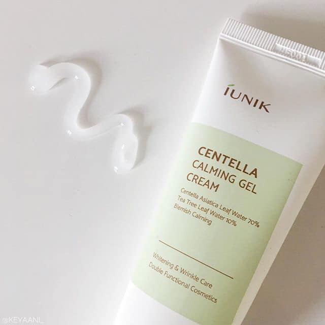 Kem dưỡng dạng gel rau má dành cho da mụn và nhạy cảm IUNIK iunik Centella calming gel cream