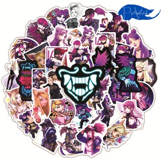 Stickers game LOL hình K/DA nhóm nhạc Liên Minh Huyền Thoại Ahri K’aisa Akali Evelynn