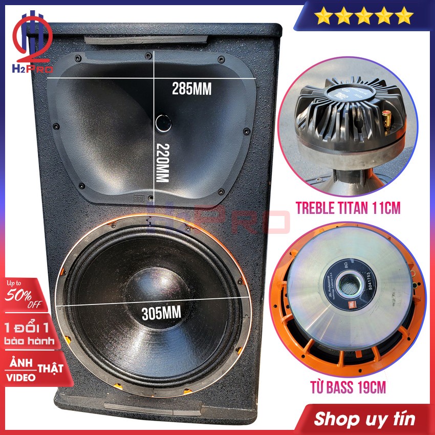Đôi Loa Karaoke Gia Đình, Loa Karaoke Kp6012 Cao Cấp (2 Loa) 700W-Bass 30-Từ 190 Coil 76(Tặng 2 Jack Neutrik)-H2Pro Tech