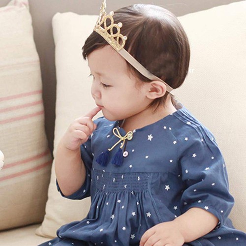 Áo Khoác Thời Trang Phong Cách Năng Động✲ Băng Đô Cài Tóc Hình Vương Miện Cho Bé Gái