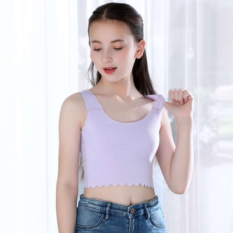 Áo Lót Bảo Hộ Phong Cách Mùa Hè Thoáng Mát Tiện Lợi Cho Bé Gái 9-17 Tuổi