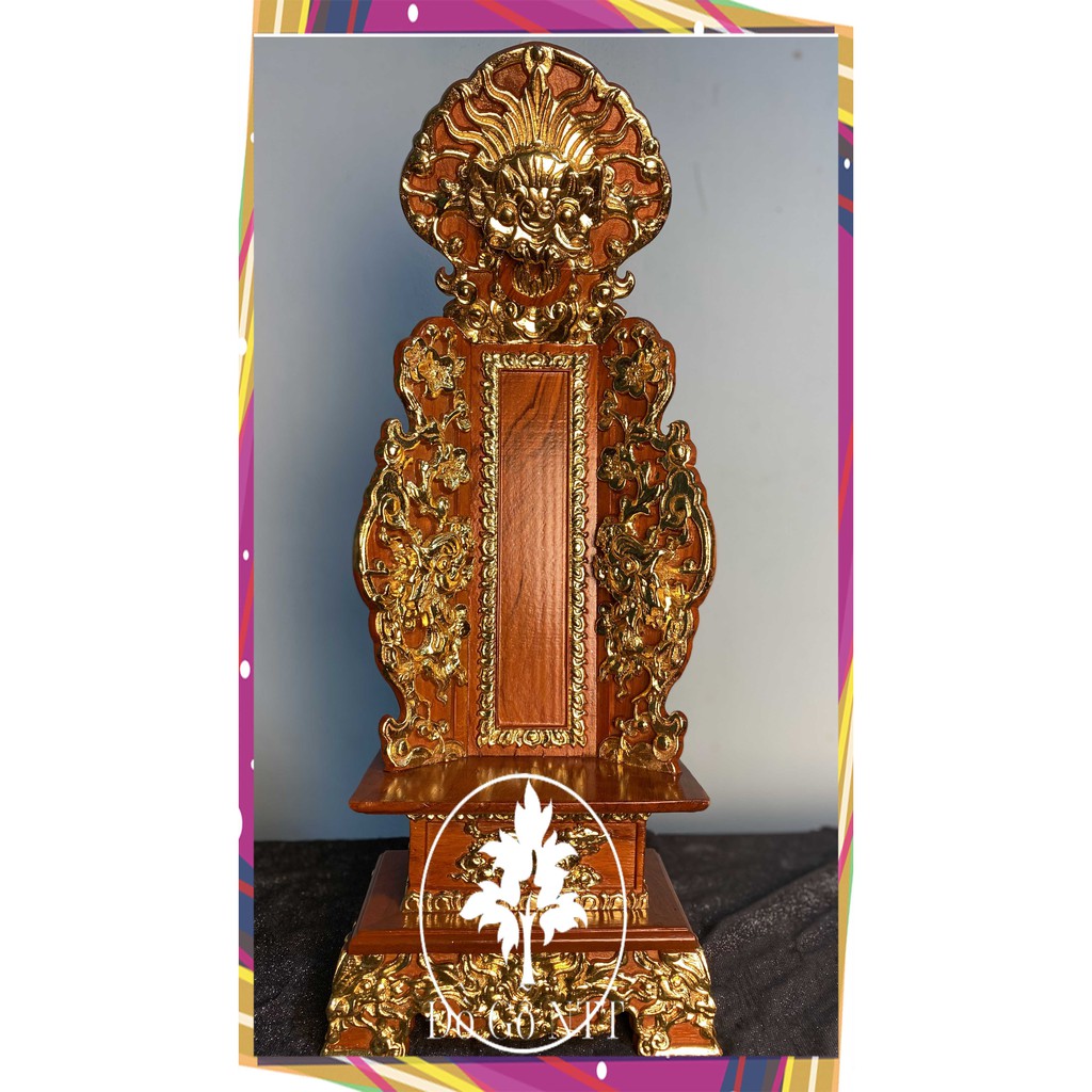 Bài vị thờ gia tiên gỗ gõ,Long vị gỗ gõ,Linh vị thờ cao 61cm