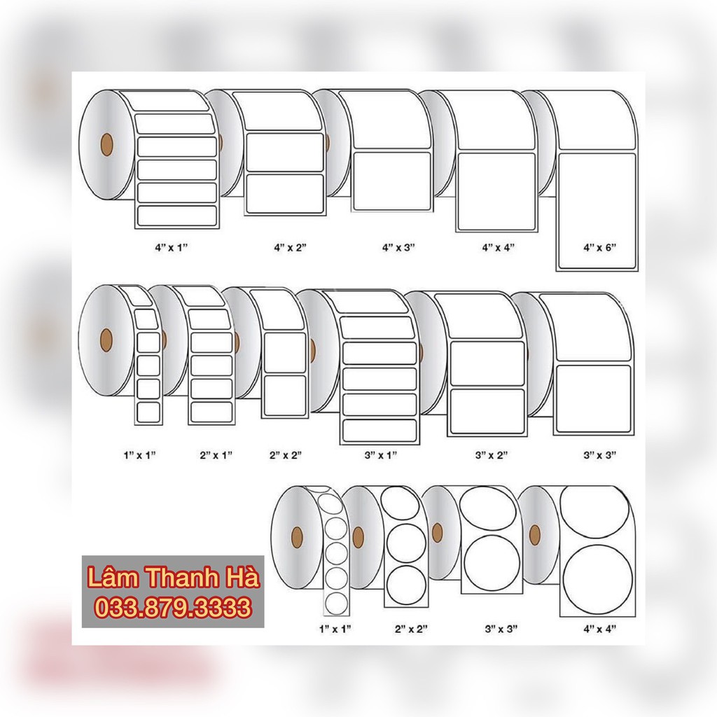 [70x100mm] 250 Tem in nhiệt, Decal tự dán máy in nhiệt, in tem phụ mã vạch,in GHTK, in không dùng mực.