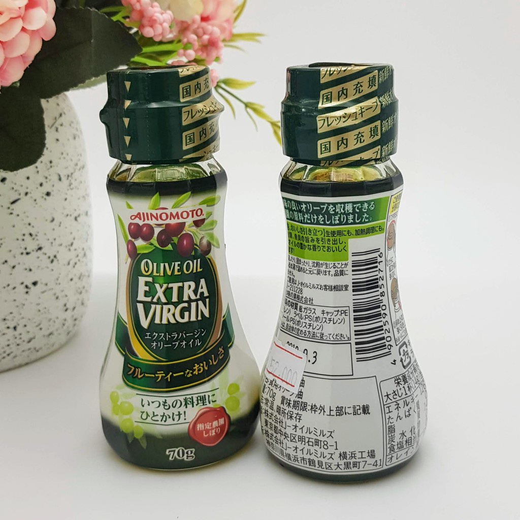 Dầu Olive Extra Virgin Ajinomoto 70g Nhật Bản [HSD T08/2023]