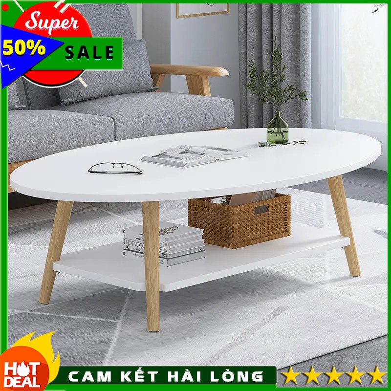 Bàn trà sofa 2 tầng gỗ phòng khách hiện đại BTBSF 02