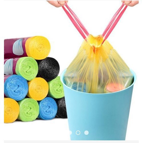 Túi Đựng Rác Tự Phân Huỷ Có Dây Rút - 45x50 cm - 15 Túi/Cuộn - Tiện Dụng Sạch Sẽ Thông Minh 1332 Lavio Store