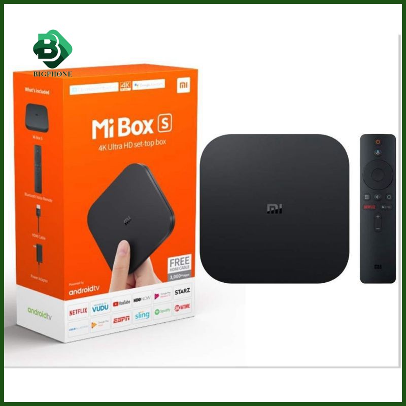 Android tv box Mibox 4k Bản Quôc tế -12 tháng