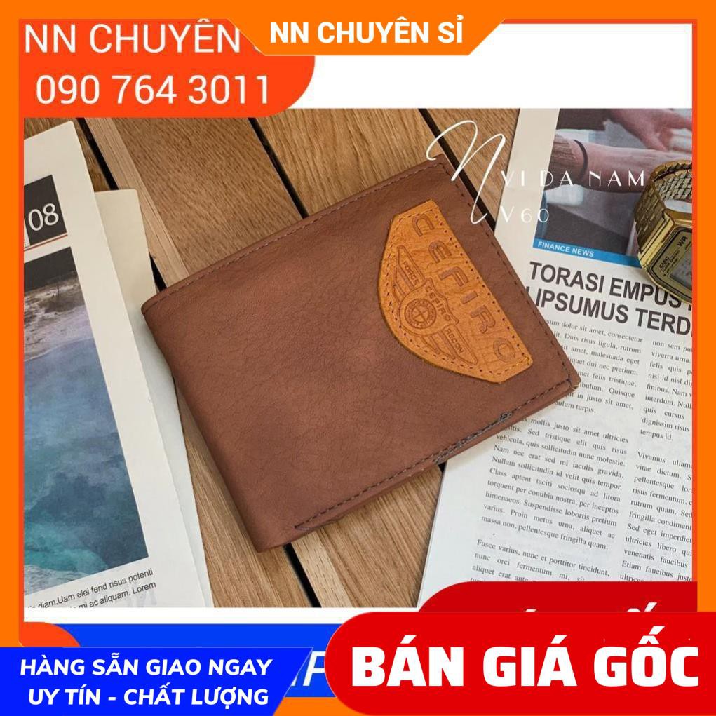 VÍ DA NAM SIÊU SANG V60 ⚡100% ẢNH THẬT⚡VÍ NAM DÁNG NGẮN - VÍ NAM GIÁ RẺ