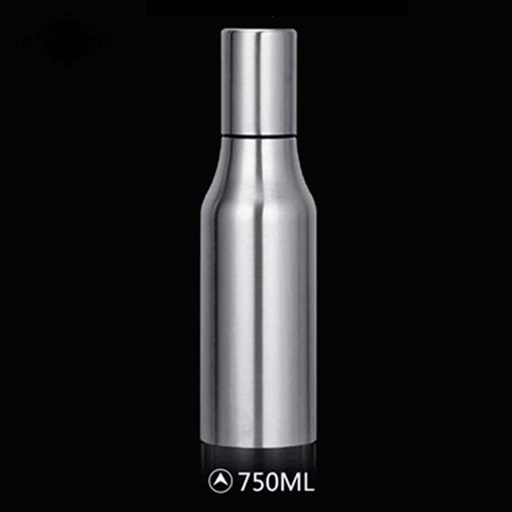 Kitchen Stainless Steel Leakproof Cooking Oil Dispenser Bottle Vinegar Cruet