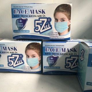 [FREESHIP] Hộp 50 cái khẩu trang y tế 4 lớp