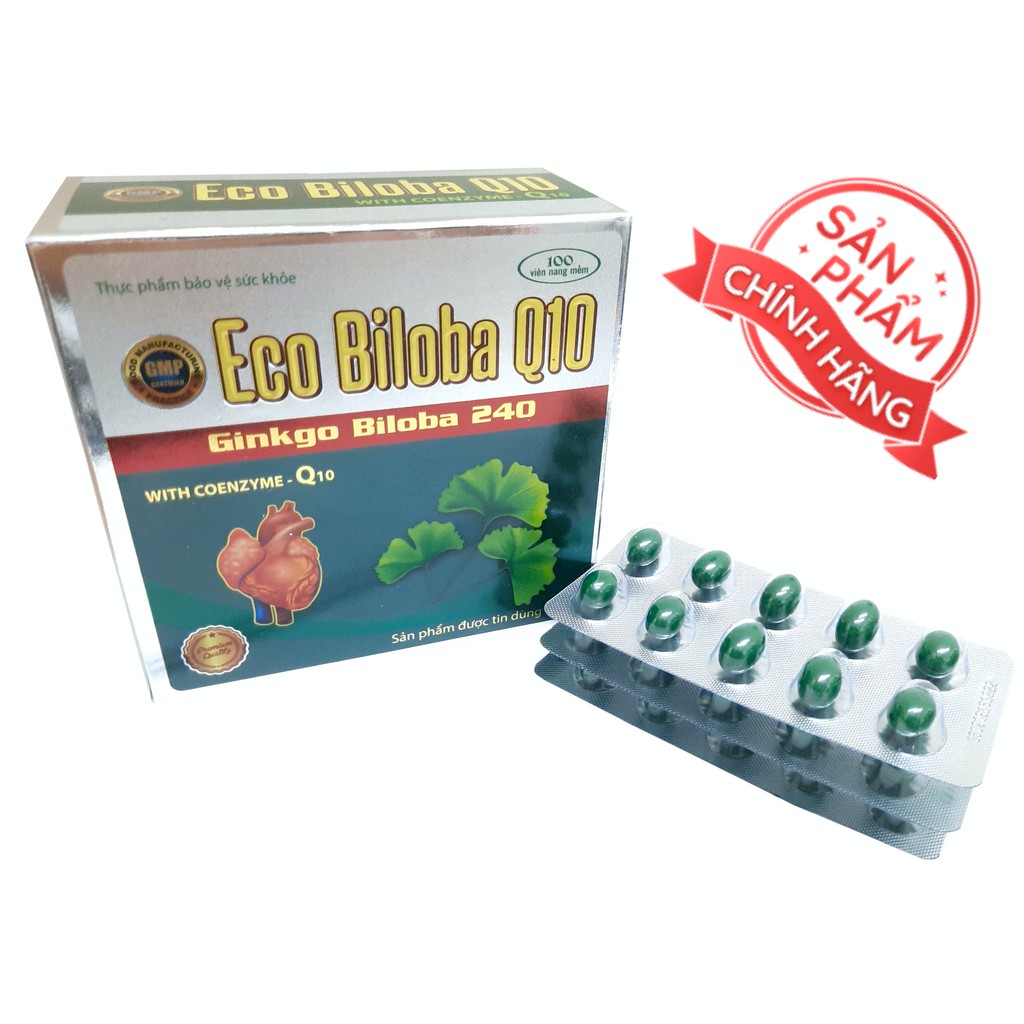 Ginkgo Biloba 240mg Đại Uy - Bổ não tăng cường hoạt huyết (Hộp 100 viên nang mềm)