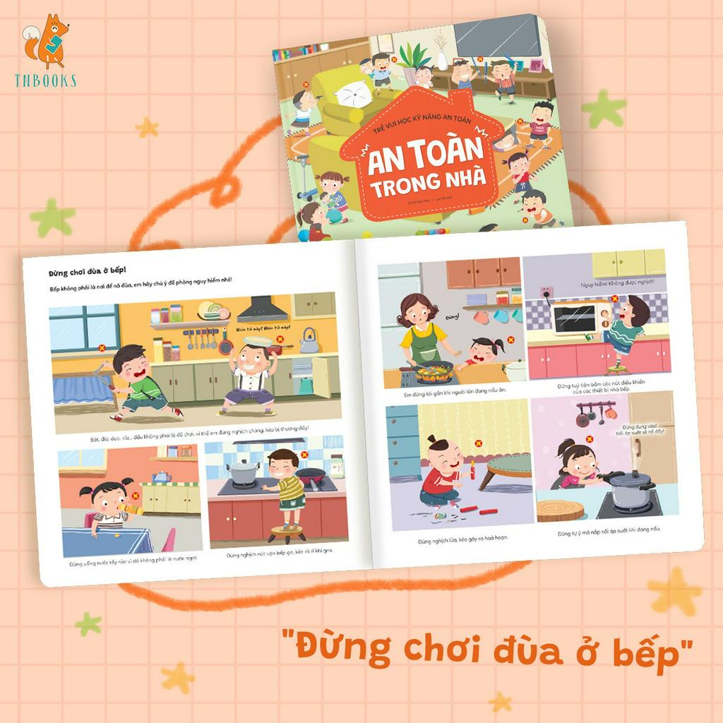 Bộ 2 Cuốn Sách Tương Tác Lật Mở Khám Phá Cho Bé - Trẻ Vui Học Kĩ Năng An Toàn (0-6 tuổi)