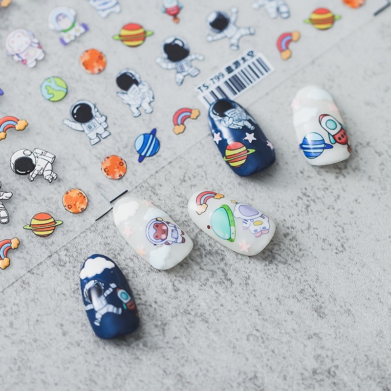 Sticker hành tinh ,vũ trụ ,trái đất màu 3d new