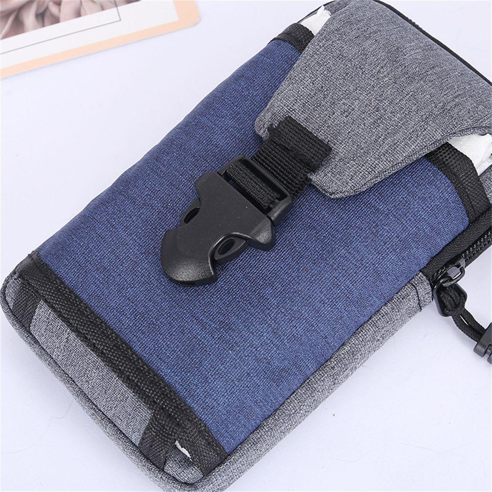 Túi Đeo Hông 6.3inch Có Khóa Kéo Thời Trang Du Lịch Cho Nam