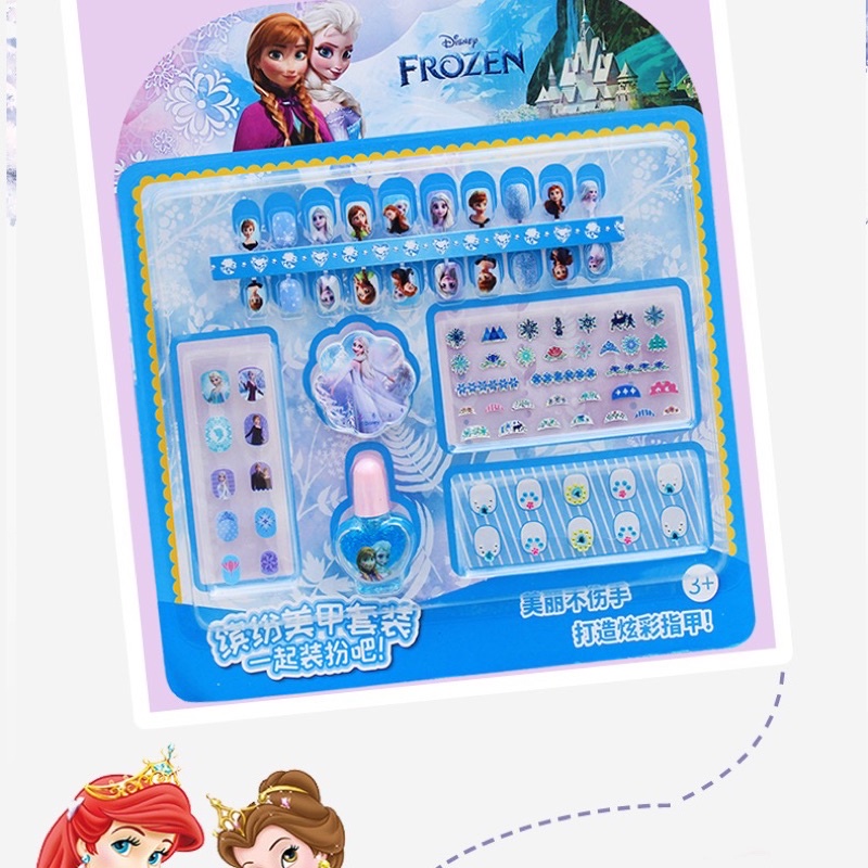 BỘ Đồ Chơi Làm Nail Làm Móng - Sơn Móng , Móng Tay Giả - Hoạt Hình Disney dành cho bé