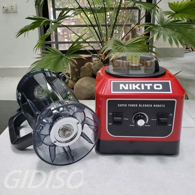 Máy Xay Sinh Tố Công Nghiệp NIKITO 4800W xay đá bào, xay thịt cá, rau củ quả, sinh tố, xay cà phê ngũ cốc, công suất lớn