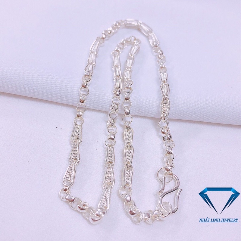 Dây chuyền bạc ta cho bé trai mẫu mới dầy dặn, sáng đẹp - Kho sỉ bạc Nhất Linh
