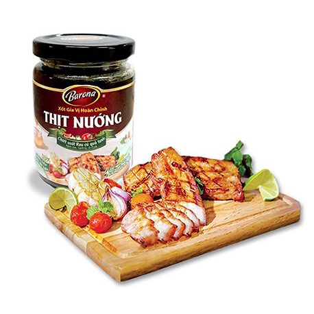 Xốt Gia Vị Thịt Nướng Chiết Xuất Rau Củ Quả Tươi Hoàn Chỉnh Barona Hũ 260G