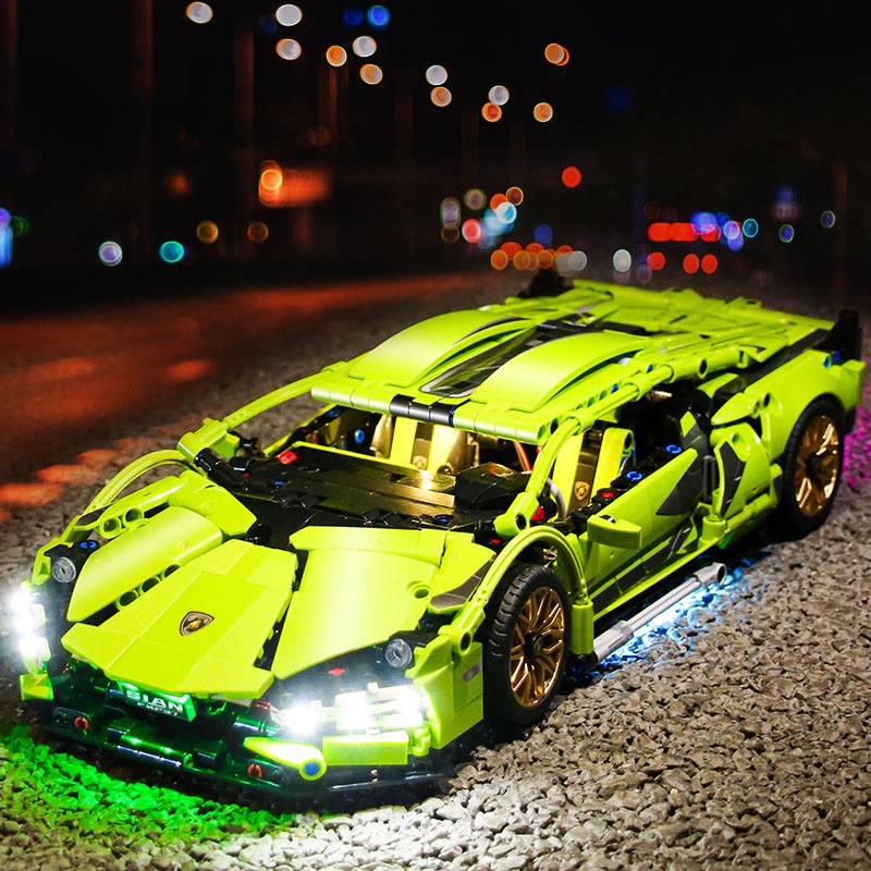 Đồ Chơi Lắp Ráp Mô Hình Điều Khiển Từ Xa RC Siêu Xe Lamborghini Sian Model SY8600 Với 1000+ Mảnh Ghép