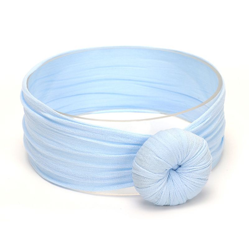 Băng đô vải màu trơn thiết kế xinh xắn cho bé gái