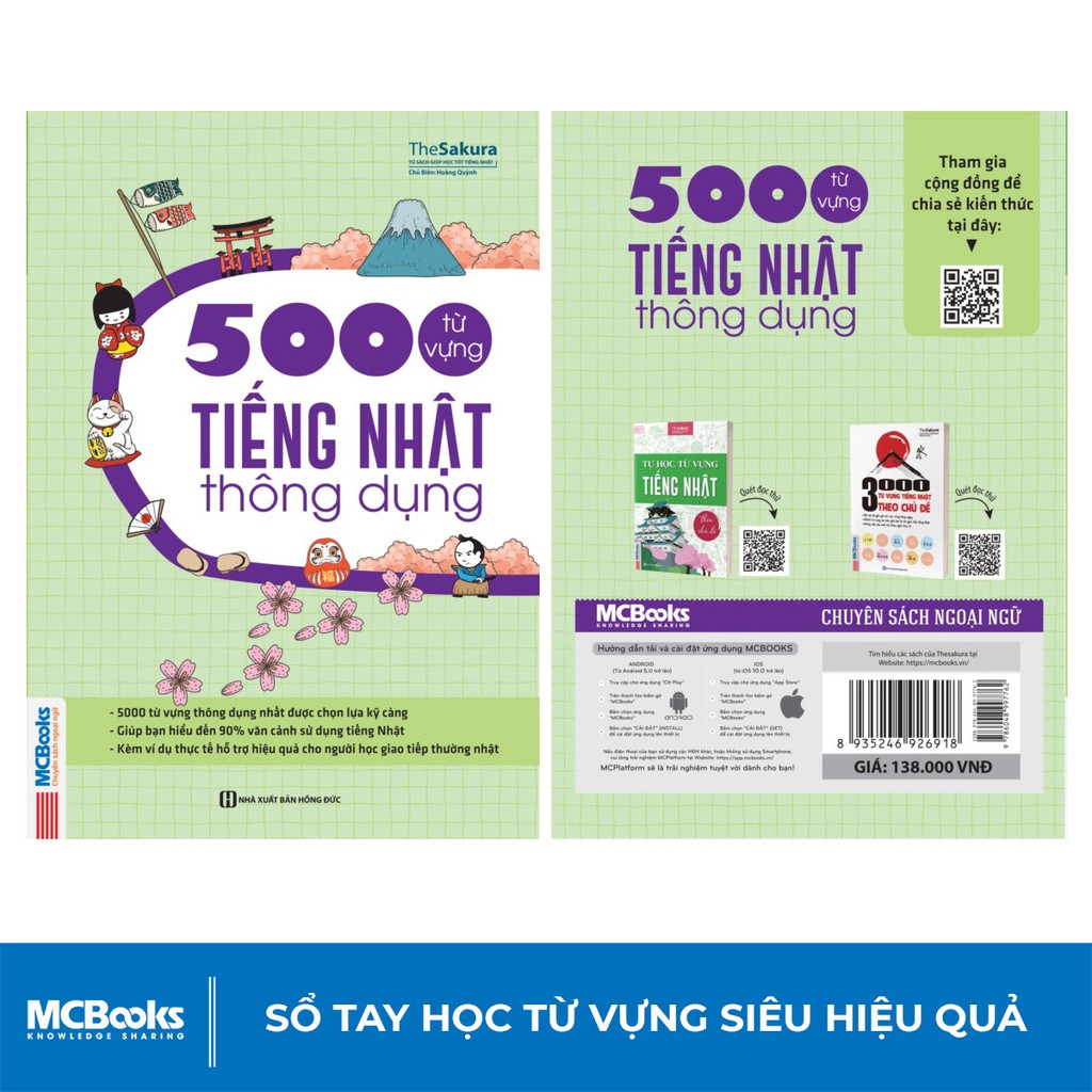 [Mã LIFEMC159 giảm 10% đơn 150k] Sách - 5000 Từ Vựng Tiếng Nhật Thông Dụng - Dành Cho Người Học Cơ Bản