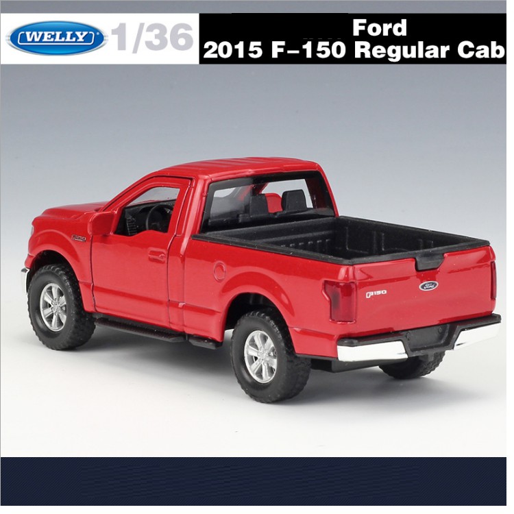 Mô hình xe ô tô bán tải Ford F150 Regular Cap 1:36 hãng Welly đồ chơi trẻ em bằng kim loại xe ô tô chạy bằng cót