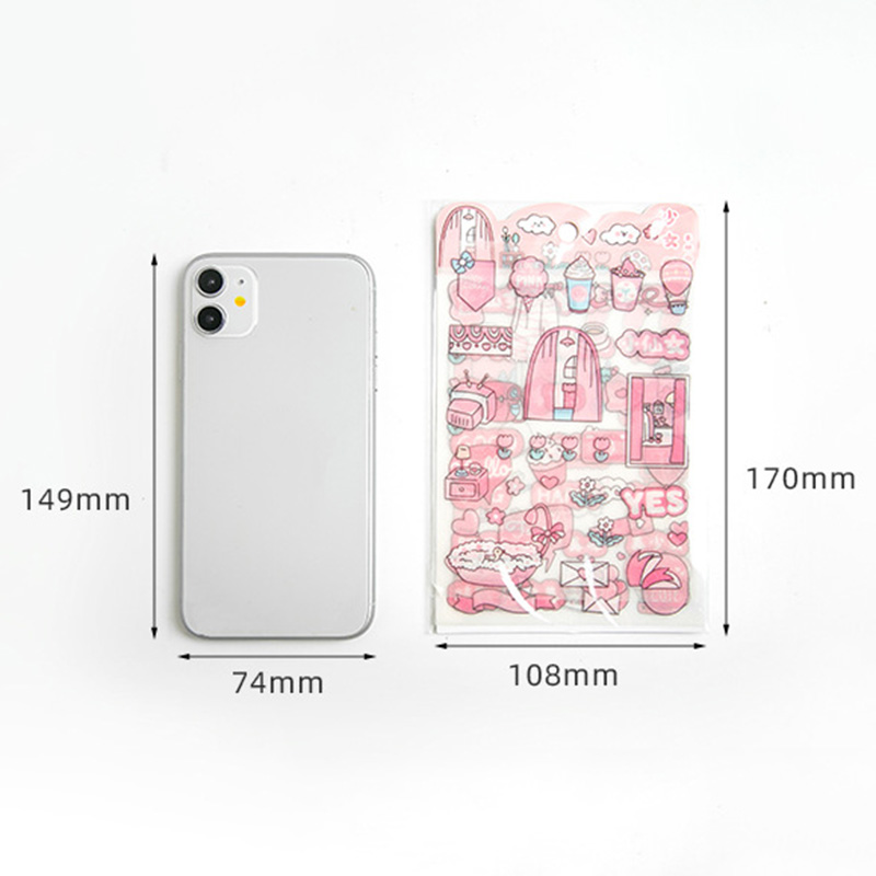 Bộ 4 Miếng Dán Trang Trí Sổ Tay Đáng Yêu